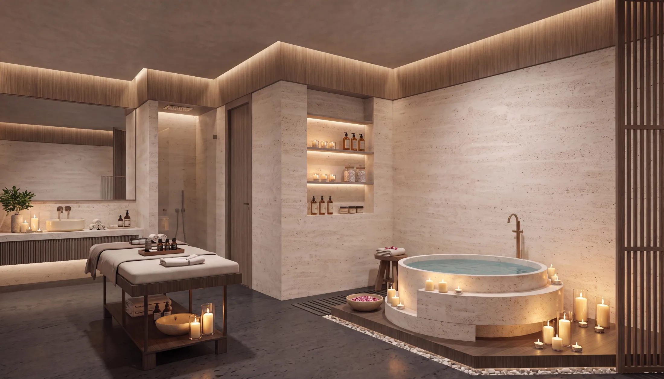 Wellness & yoga alanları.